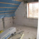 Apartment 3: Schlafzimmer mit Blick auf die Dünen