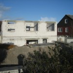 Blick von Süden auf das Apartmenthaus